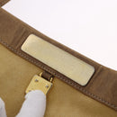 LOEWE Anagram Shoulder Bag Leather Beige Gold Auth bs36682-11