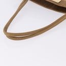 LOEWE Anagram Shoulder Bag Leather Beige Gold Auth bs36682-9