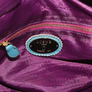 LOEWE Nappa Aire Anagram Hand Bag Leather Blue Gold Auth bs36683-12