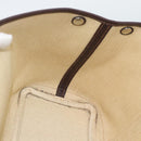 HERMES Garden Party PM Hand Bag Leather Amazonia Brown Silver Auth bs36685-16