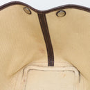 HERMES Garden Party PM Hand Bag Leather Amazonia Brown Silver Auth bs36685-17