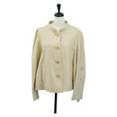 LOEWE Jacket Leather Beige Auth bs36688M-1