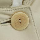 LOEWE Jacket Leather Beige Auth bs36688M-7