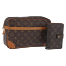 LOUIS VUITTON Monogram Clutch Bag 2 Set LV Auth bs36689-1