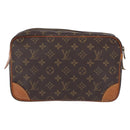 LOUIS VUITTON Monogram Clutch Bag 2 Set LV Auth bs36689-3