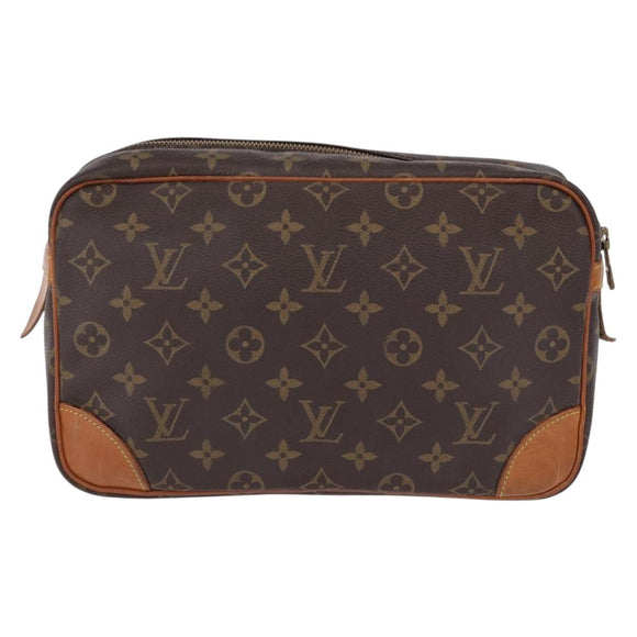 LOUIS VUITTON Monogram Clutch Bag 2 Set LV Auth bs36689