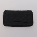 CHANEL Wallet Leather nylon 3 Set Black White Red CC Auth bs36690-10