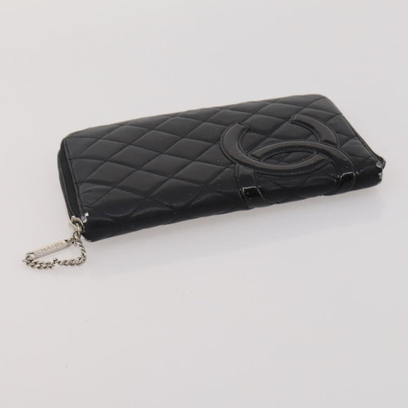CHANEL Wallet Leather nylon 3 Set Black White Red CC Auth bs36690