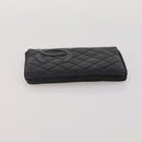 CHANEL Wallet Leather nylon 3 Set Black White Red CC Auth bs36690-12