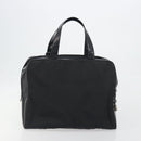 PRADA Hand Bag Nylon Velour 2 Set Black Beige Auth bs36691-3