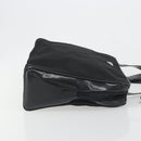 PRADA Hand Bag Nylon Velour 2 Set Black Beige Auth bs36691-4