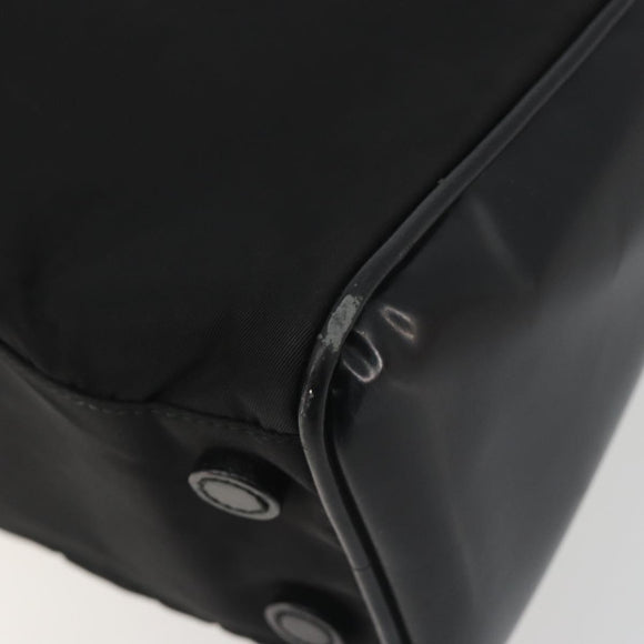 PRADA Hand Bag Nylon Velour 2 Set Black Beige Auth bs36691