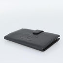 CHANEL Wallet Caviar Skin 2 Set Black CC Auth bs36692-6
