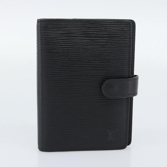 LOUIS VUITTON Epi Monogram Day Planner Cover 2 Set Black LV Auth bs36693