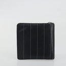 CHANEL Wallet Caviar Skin Leather 3 Set Black CC Auth bs36694-11