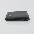 CHANEL Wallet Caviar Skin Leather 3 Set Black CC Auth bs36694-12