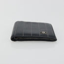 CHANEL Wallet Caviar Skin Leather 3 Set Black CC Auth bs36694-15