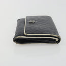 CHANEL Wallet Caviar Skin Leather 3 Set Black CC Auth bs36694-21