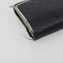 CHANEL Wallet Caviar Skin Leather 3 Set Black CC Auth bs36694-23