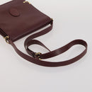 CARTIER Must Line Shoulder Bag Leather 2 Set Bordeaux Auth bs36695-14