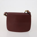 CARTIER Must Line Shoulder Bag Leather 2 Set Bordeaux Auth bs36695-2