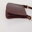 CARTIER Must Line Shoulder Bag Leather 2 Set Bordeaux Auth bs36695-4