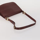 CARTIER Must Line Shoulder Bag Leather 2 Set Bordeaux Auth bs36695-5