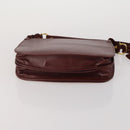 CARTIER Must Line Shoulder Bag Leather 2 Set Bordeaux Auth bs36695-8
