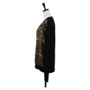 LOUIS VUITTON Monogram Trunk Time Cardigan Wool Silk S LV Auth bs36696M-3