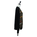 LOUIS VUITTON Monogram Trunk Time Cardigan Wool Silk S LV Auth bs36696M-4