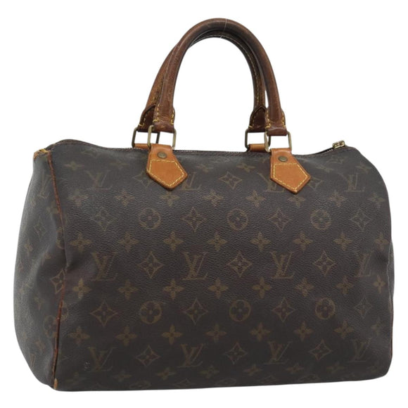 LOUIS VUITTON Monogram Speedy 30 Hand Bag M41526 LV Auth bs36699