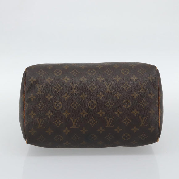LOUIS VUITTON Monogram Speedy 30 Hand Bag M41526 LV Auth bs36699