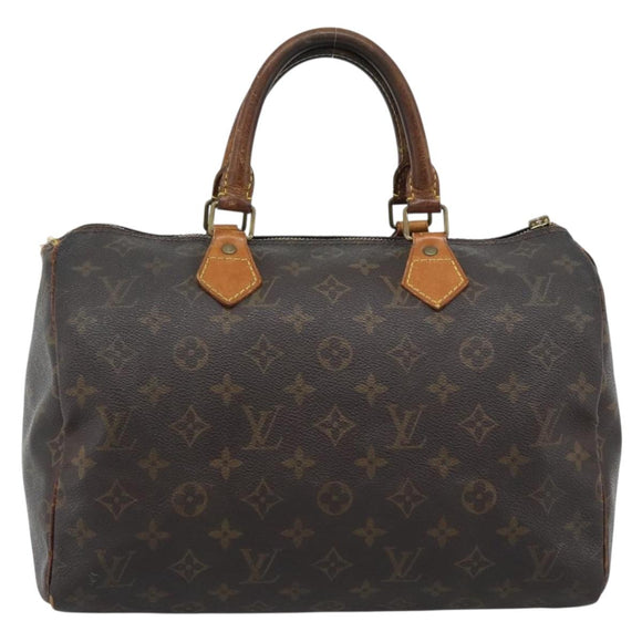 LOUIS VUITTON Monogram Speedy 30 Hand Bag M41526 LV Auth bs36699