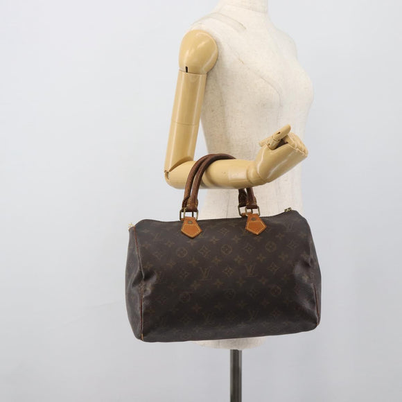 LOUIS VUITTON Monogram Speedy 30 Hand Bag M41526 LV Auth bs36699