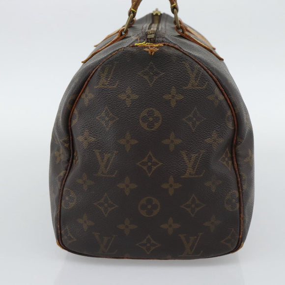 LOUIS VUITTON Monogram Speedy 30 Hand Bag M41526 LV Auth bs36699