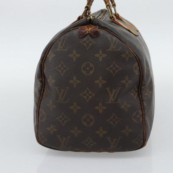LOUIS VUITTON Monogram Speedy 30 Hand Bag M41526 LV Auth bs36699
