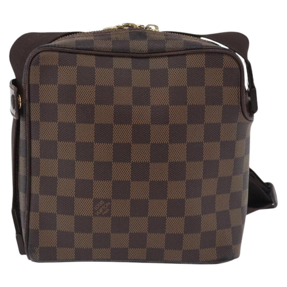 LOUIS VUITTON Damier Ebene Olaf PM Shoulder Bag N41442 LV Auth bs36700