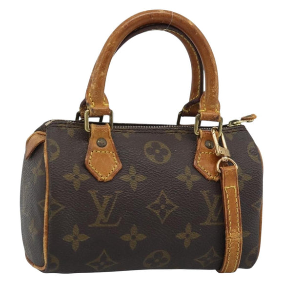 LOUIS VUITTON Monogram Mini Speedy Hand Bag M41534 LV Auth bs36703