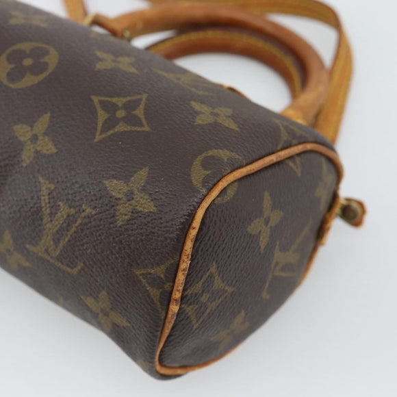 LOUIS VUITTON Monogram Mini Speedy Hand Bag M41534 LV Auth bs36703