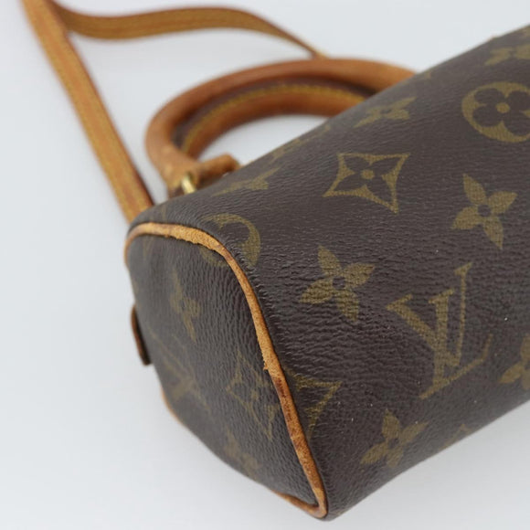 LOUIS VUITTON Monogram Mini Speedy Hand Bag M41534 LV Auth bs36703