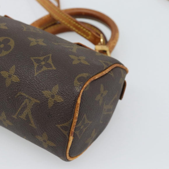 LOUIS VUITTON Monogram Mini Speedy Hand Bag M41534 LV Auth bs36703