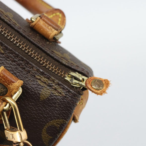 LOUIS VUITTON Monogram Mini Speedy Hand Bag M41534 LV Auth bs36703