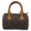 LOUIS VUITTON Monogram Mini Speedy Hand Bag M41534 LV Auth bs36703-13