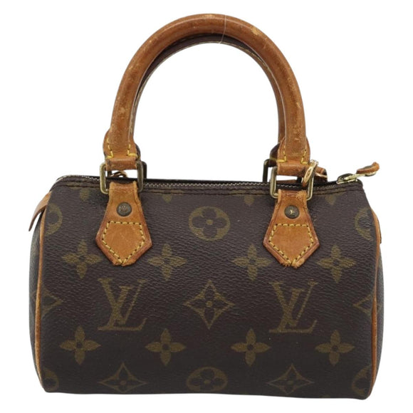 LOUIS VUITTON Monogram Mini Speedy Hand Bag M41534 LV Auth bs36703
