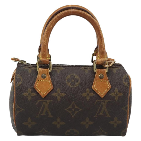 LOUIS VUITTON Monogram Mini Speedy Hand Bag M41534 LV Auth bs36703