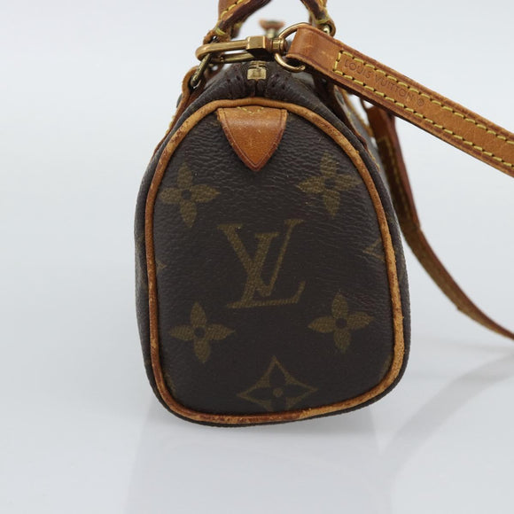 LOUIS VUITTON Monogram Mini Speedy Hand Bag M41534 LV Auth bs36703