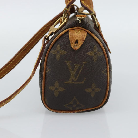 LOUIS VUITTON Monogram Mini Speedy Hand Bag M41534 LV Auth bs36703