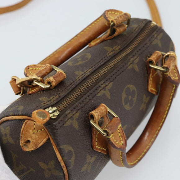 LOUIS VUITTON Monogram Mini Speedy Hand Bag M41534 LV Auth bs36703