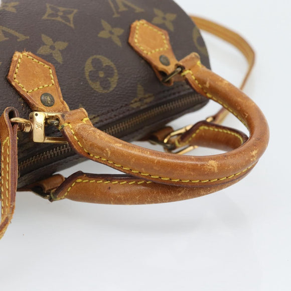LOUIS VUITTON Monogram Mini Speedy Hand Bag M41534 LV Auth bs36703