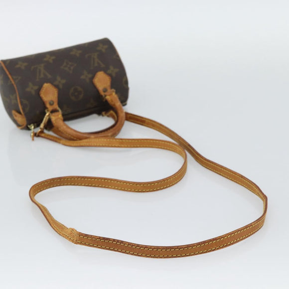LOUIS VUITTON Monogram Mini Speedy Hand Bag M41534 LV Auth bs36703